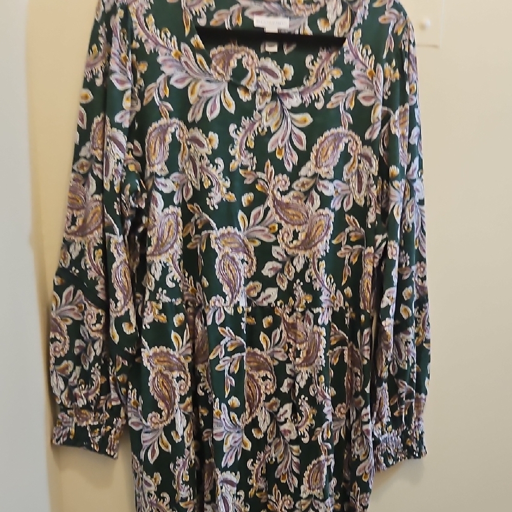 Floral Paisley Long Sleeve Dress